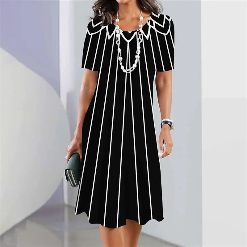 Γυναικείο φόρεμα μίντι σε γραμμή Α-GR