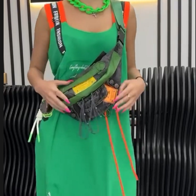 Γυναικείο αμάνικο φόρεμα με στάμπα-GR