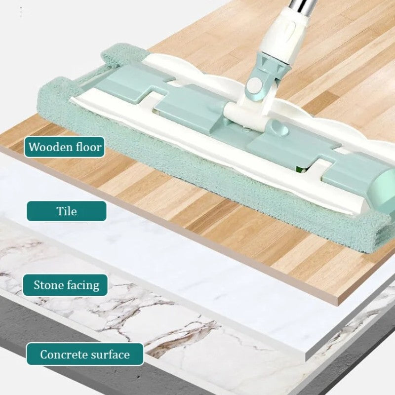 Μεγάλη επίπεδη σφουγγαρίστρα με ράβδο από ανοξείδωτο ατσάλι-GR