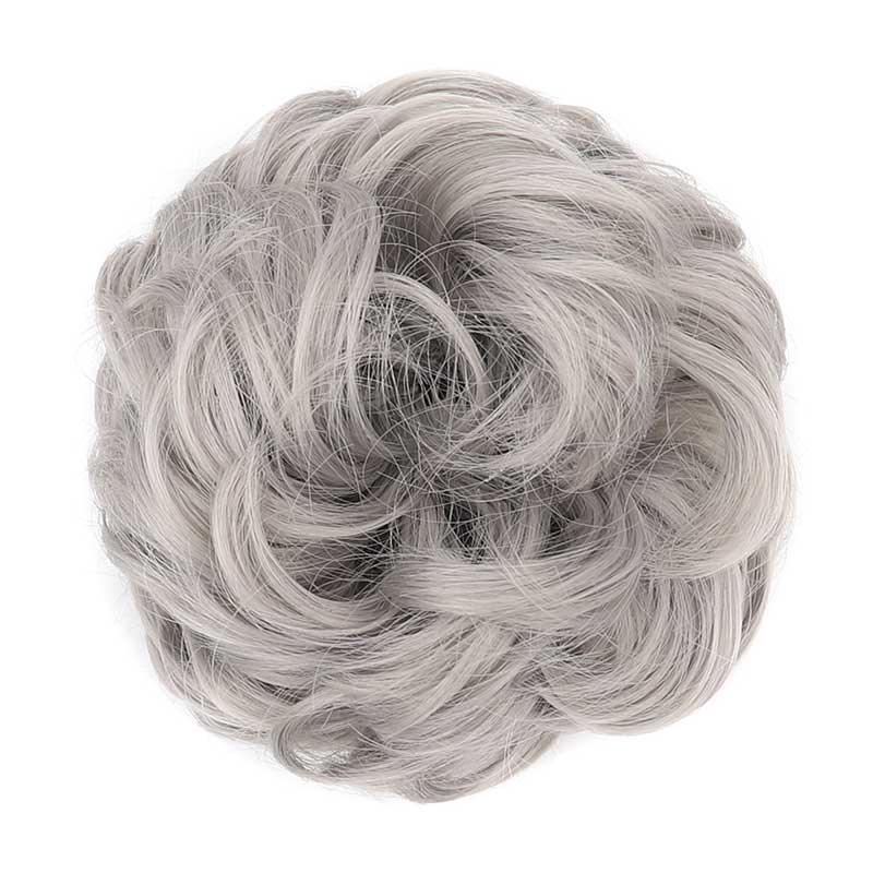 💁‍♀️ Didelė sintetinių plaukų kuodelio dalis su reguliuojamu užsegimu-LT