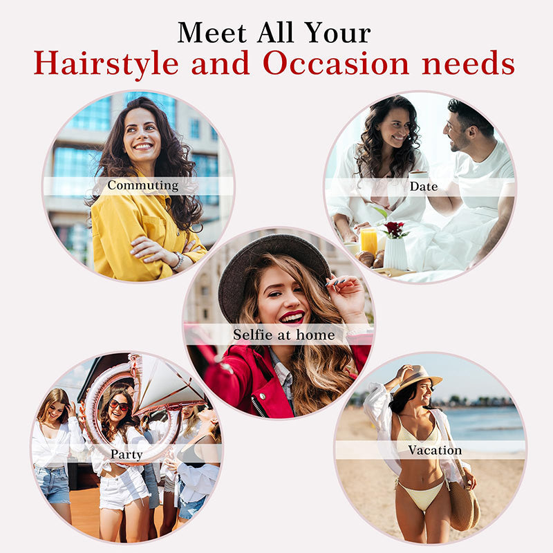 Itin plonas 3/8 colio garbanojimo žnyplės ploniems, elastingiems, vilnos pavidalo garbanoms-LT