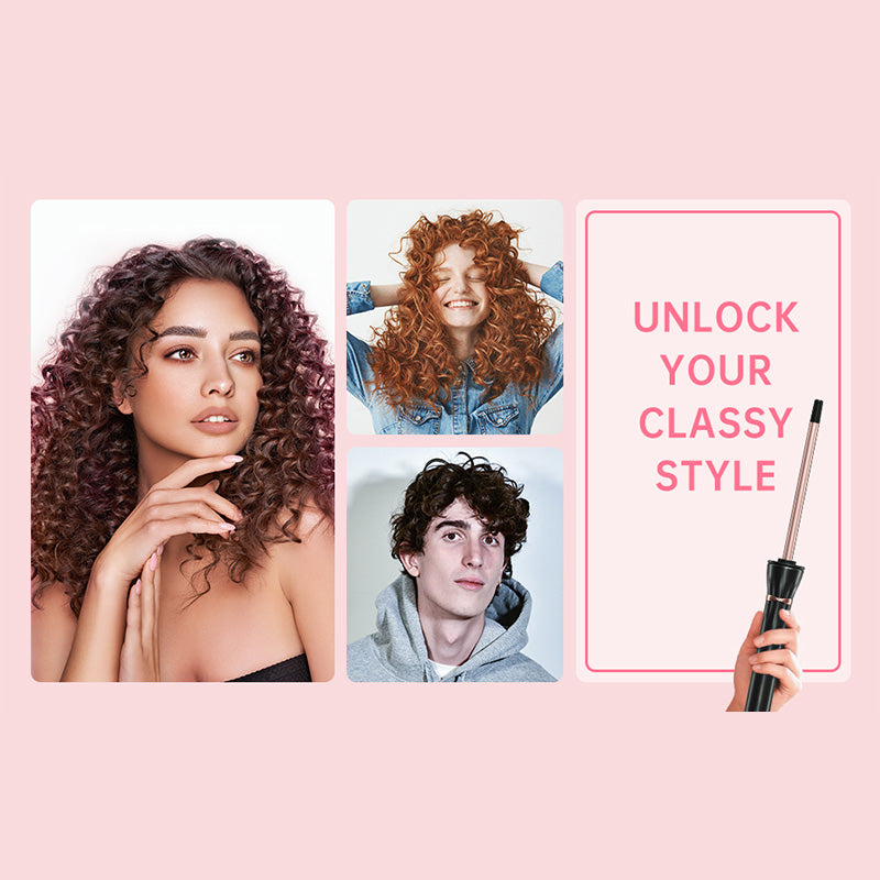 Ultratenká kulma s priemerom 3/8 palca pre jemné, pružné kučery podobné vlne-SK