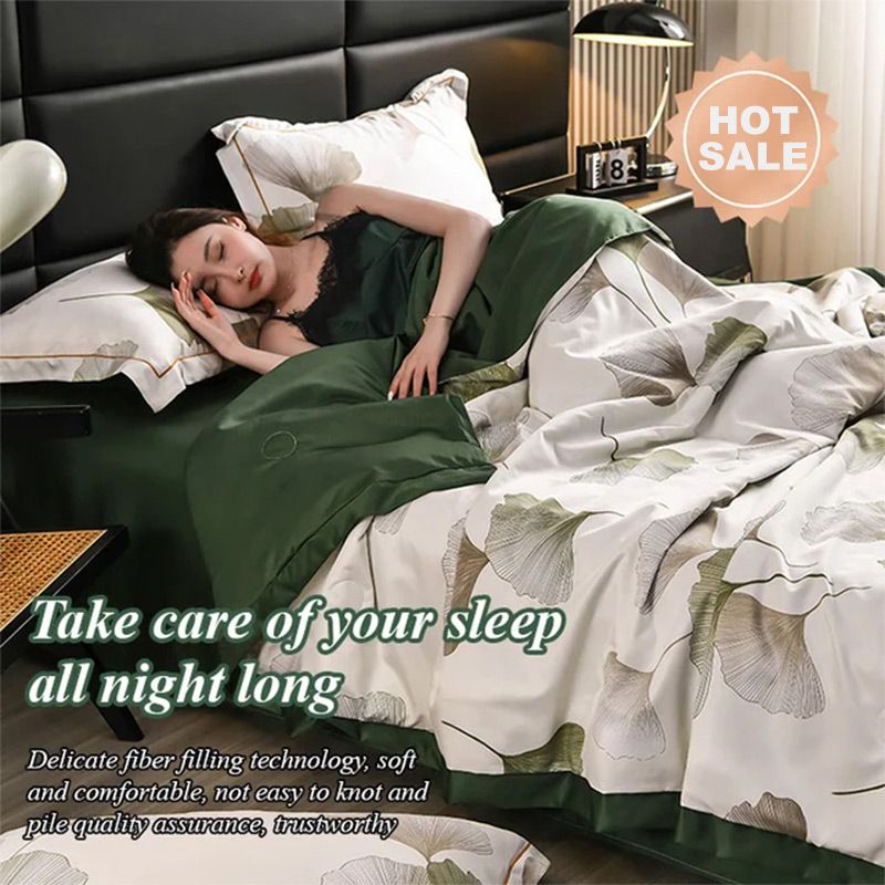 🎈✨ Πλένεται, παγωνεία, Αναπνέει το καλοκαιρινό πάπλωμα σε σετ 4 τεμαχίων-GR