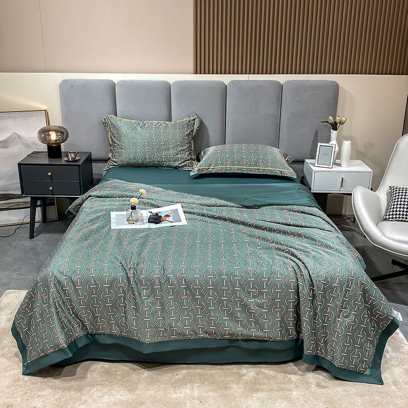 🎈✨ Πλένεται, παγωνεία, Αναπνέει το καλοκαιρινό πάπλωμα σε σετ 4 τεμαχίων-GR