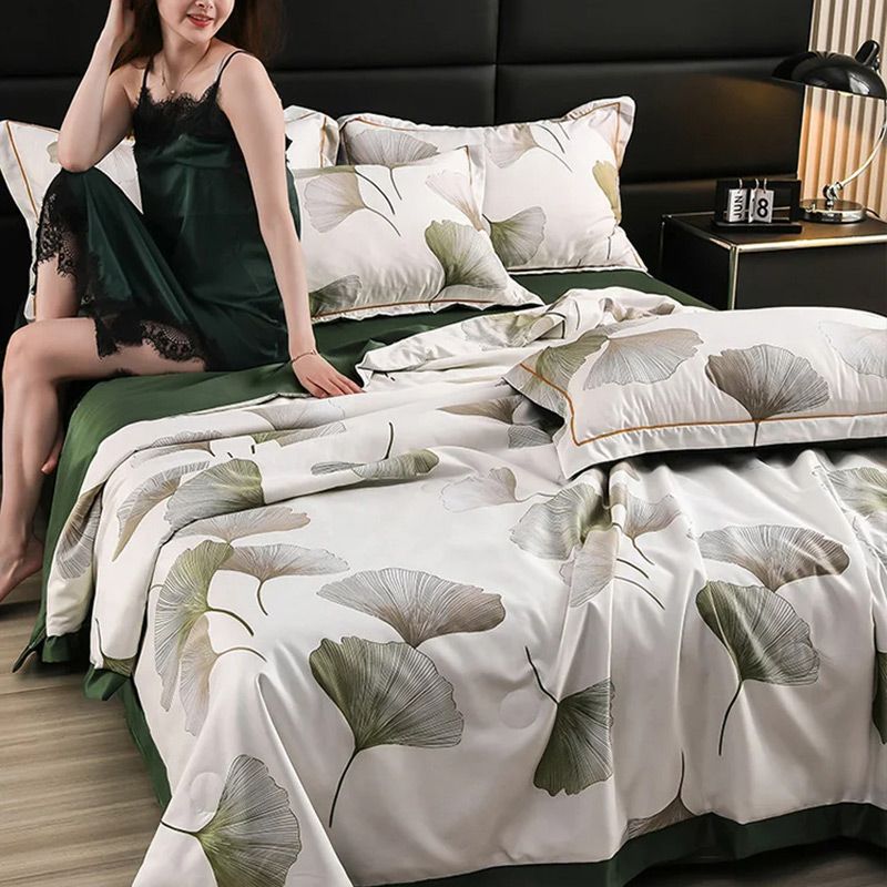 🎈✨ Πλένεται, παγωνεία, Αναπνέει το καλοκαιρινό πάπλωμα σε σετ 4 τεμαχίων-GR