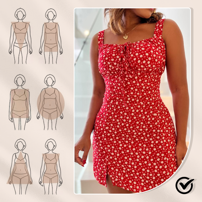 🌸Μίνι φόρεμα με φλοράλ print και τιράντες-GR