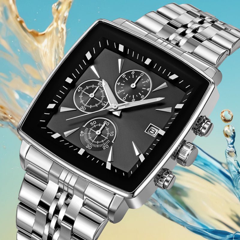 ⌚Πολυλειτουργικό αδιάβροχο ρολόι χαλαζία για άνδρες-GR