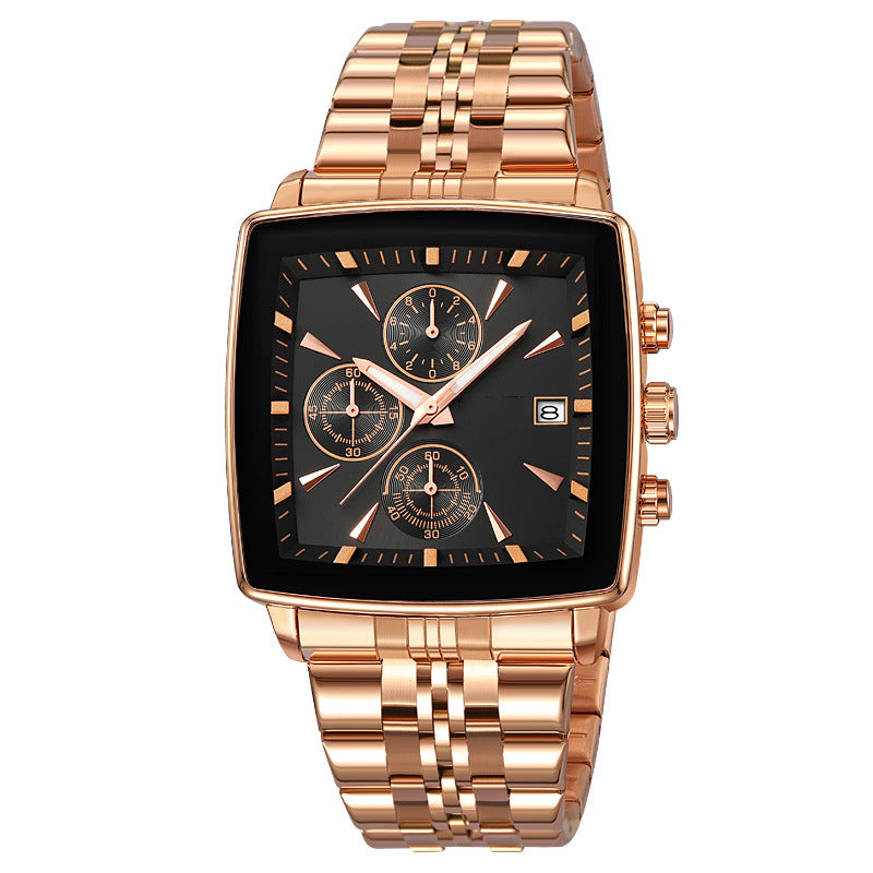 ⌚Daugiafunkcis vandeniui atsparus kvarcinis laikrodis vyrams-LT