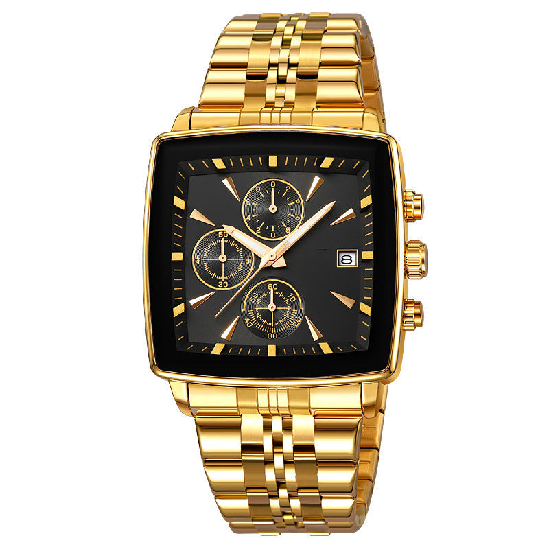 ⌚Daugiafunkcis vandeniui atsparus kvarcinis laikrodis vyrams-LT