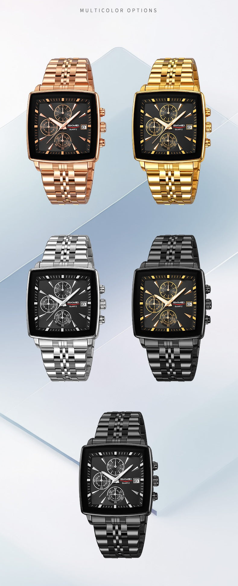 ⌚Daugiafunkcis vandeniui atsparus kvarcinis laikrodis vyrams-LT