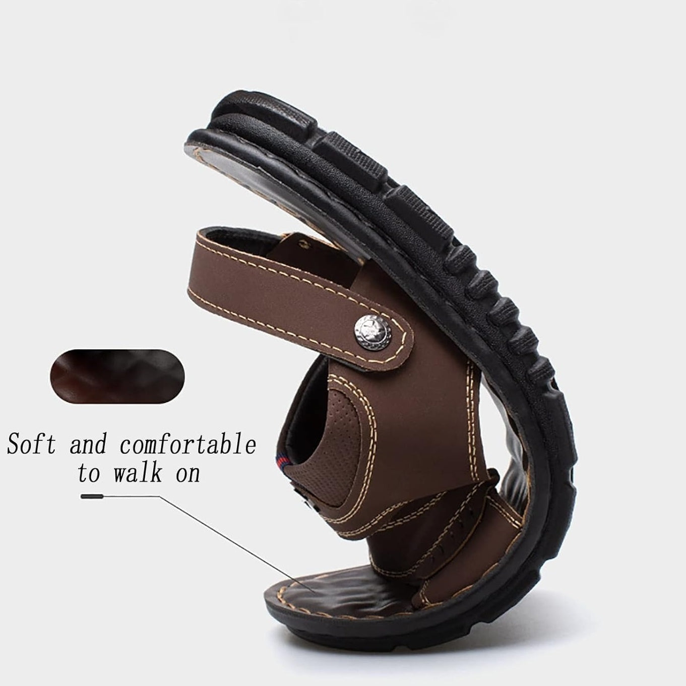 ✨ Vyriškos kvėpuojančios vasarinės basutės su reguliuojamais dirželiais-LT