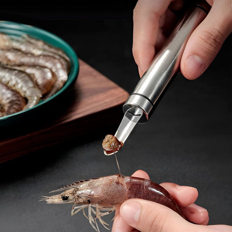 Daugiafunkcinis nerūdijančio plieno krevečių skustukas-LT