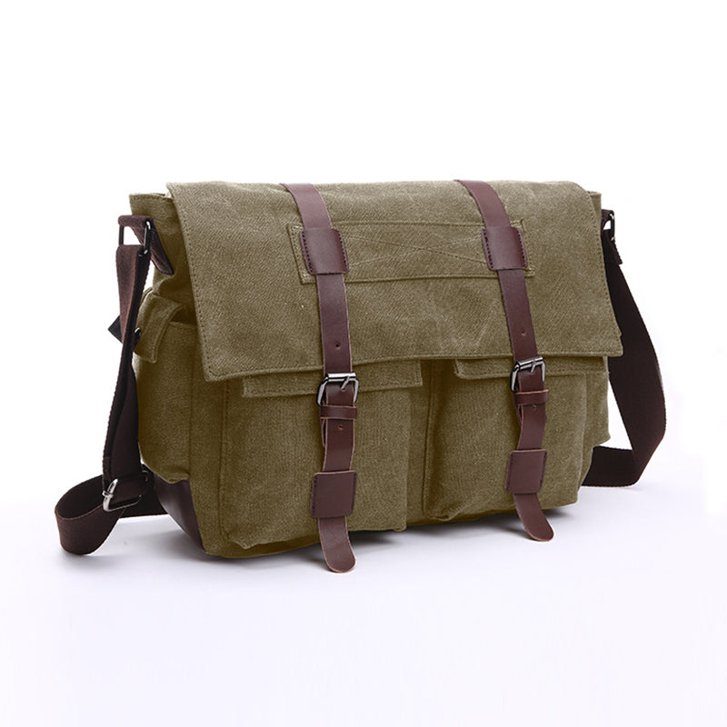 Moška platnena torba za čez ramo velike prostornine-SI