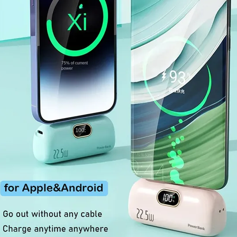 ⏳Wyprzedaż letnia: 40% zniżki🎉Mini przenośny powerbank z ładowarką o pojemności 5000 mAh do telefonu🔋