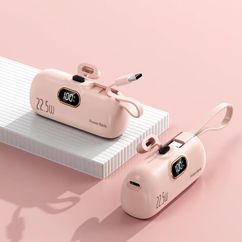 ⏳Wyprzedaż letnia: 40% zniżki🎉Mini przenośny powerbank z ładowarką o pojemności 5000 mAh do telefonu🔋