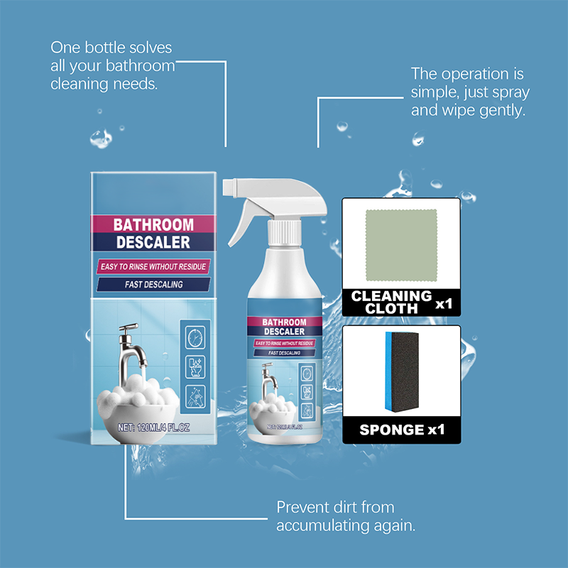 ✨ Potężny Spray do Czyszczenia Łazienki – Szybkie Usuwanie Kamienia, Bezpieczny i Skuteczny! ✨