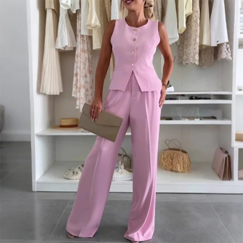 Dámsky top bez rukávov a dlhé nohavice-SK