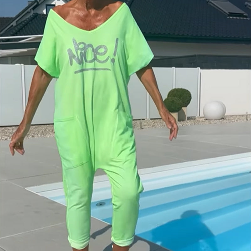 💖【S~5XL】Γυναικεία φόρμα με στάμπα για μεγαλύτερα μεγέθη z zepi-SI