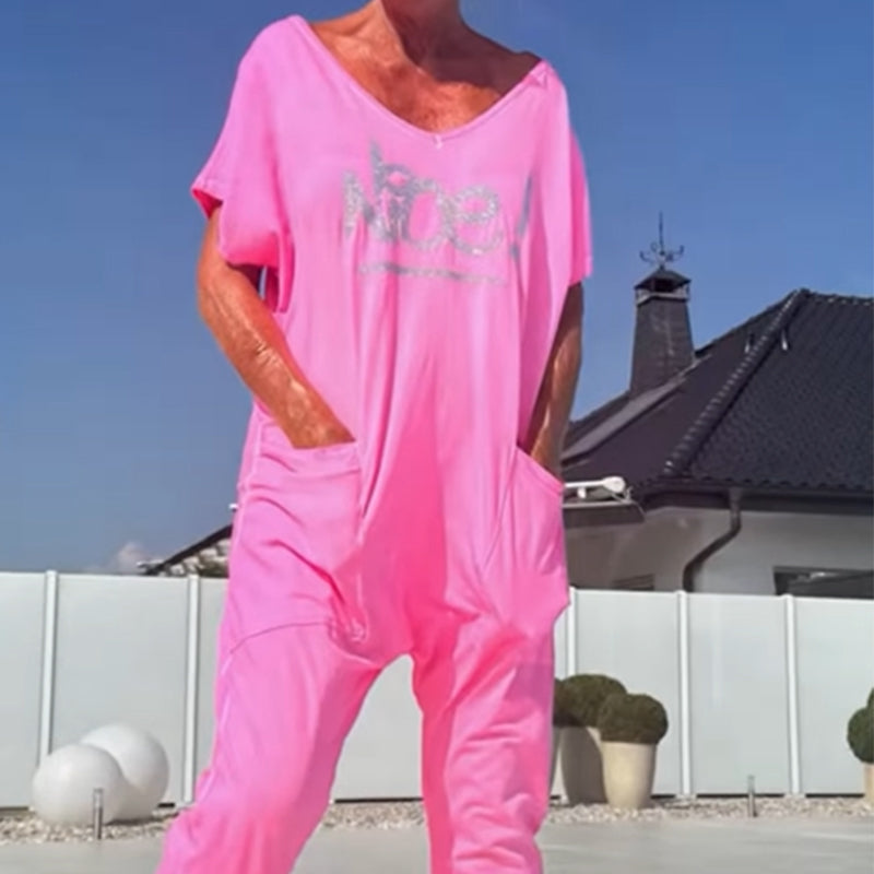 💖【S~5XL】Γυναικεία φόρμα με στάμπα για μεγαλύτερα μεγέθη z zepi-SI