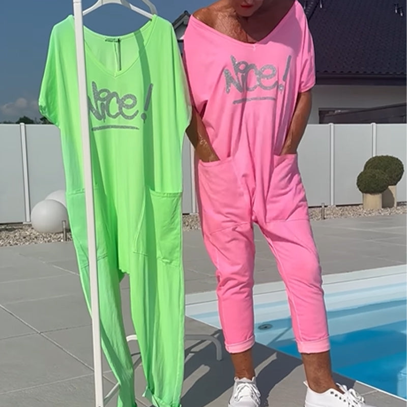 💖【S~5XL】Γυναικεία φόρμα με στάμπα για μεγαλύτερα μεγέθη z zepi-SI