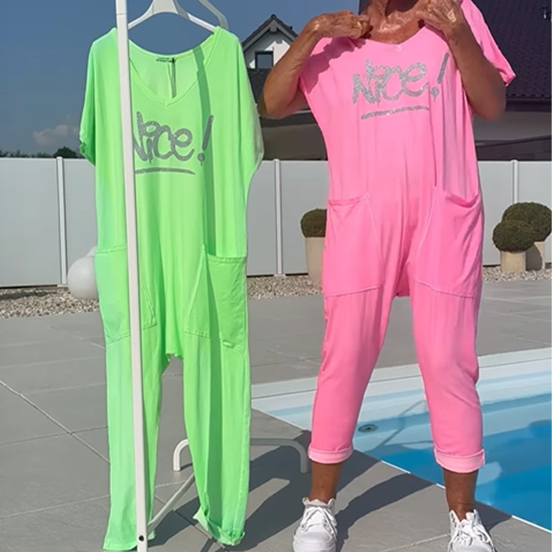 💖【S~5XL】Γυναικεία φόρμα με στάμπα για μεγαλύτερα μεγέθη z zepi-SI