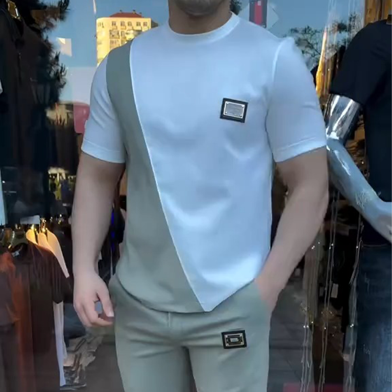 🔥 Šios vasaros tendencijos! 💁‍♀️ Vyriškas palaidinės ir kelnių komplektas kasdienai-LT