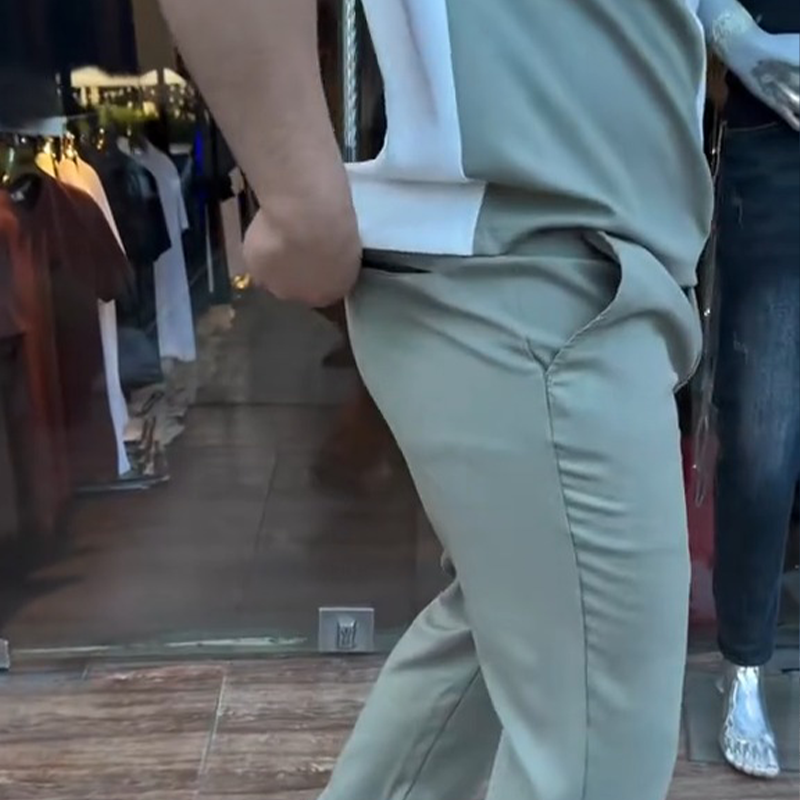 🔥 Τάσεις αυτού του καλοκαιριού! 💁‍♀️ Ανδρικό σετ από μπλούζα και παντελόνι για την καθημερινότητα-GR