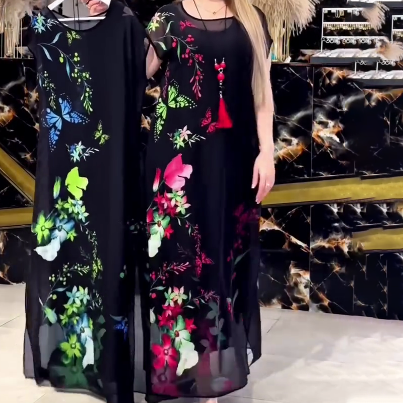 👗Κομψά φορέματα από τούλι με λουλούδια για γυναίκες🌸-LT