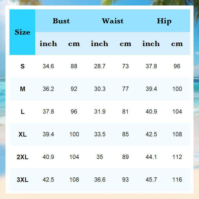 👙Damski dwuczęściowy zestaw kąpielowy z nadrukiem Tankini i szortami