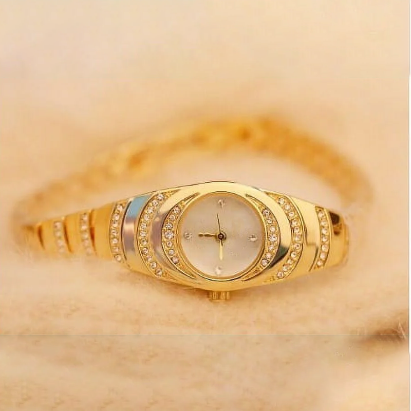 💎Γυναικείο ρολόι με κρυστάλλινο μπρασελέ⌚-GR