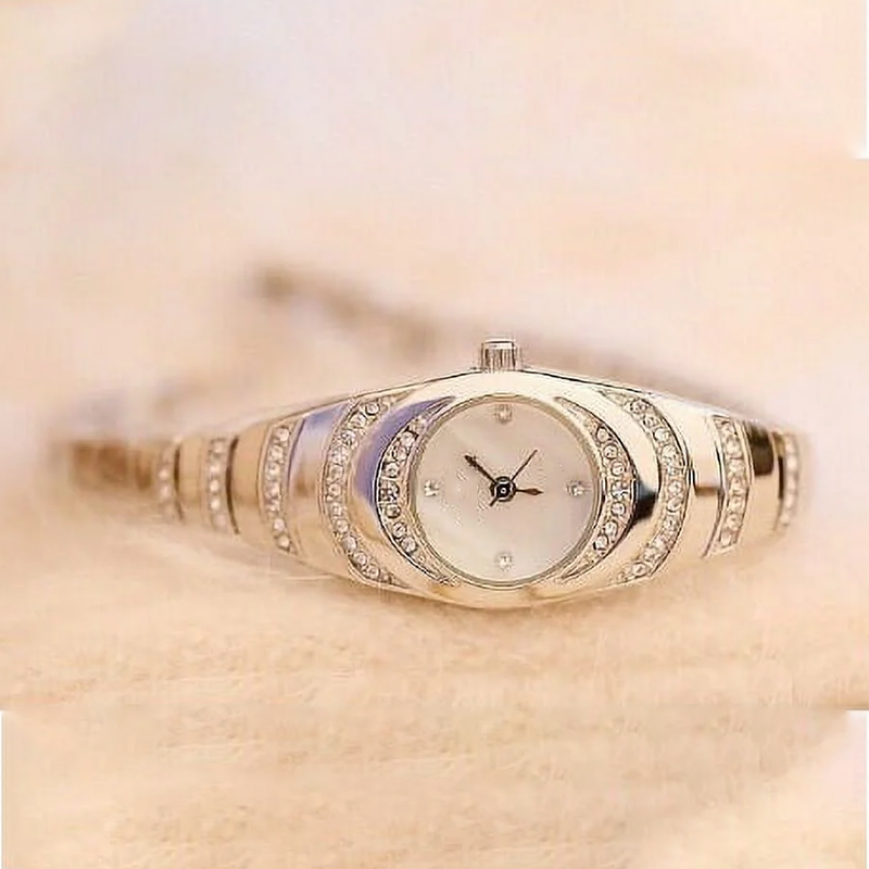 💎Γυναικείο ρολόι με κρυστάλλινο μπρασελέ⌚-GR