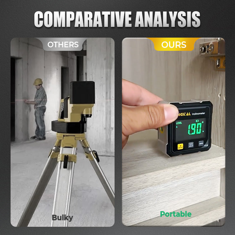 🔧 Magnetinis skaitmeninis 4 pusių lazerinis kampų skaitytuvas💥-LT