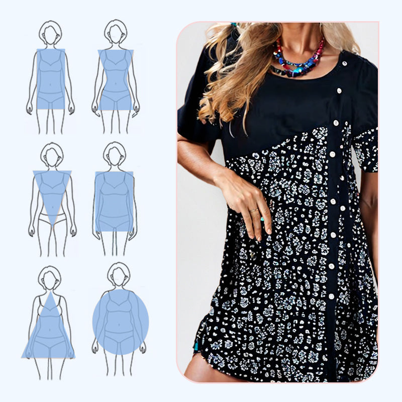 Moteriškos vintažinio stiliaus margintos medvilninės suknelės-LT