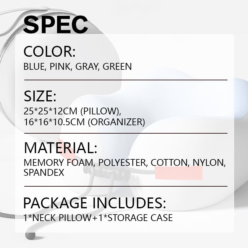 😴Μαξιλάρι λαιμού από αφρό μνήμης σε σχήμα U-GR