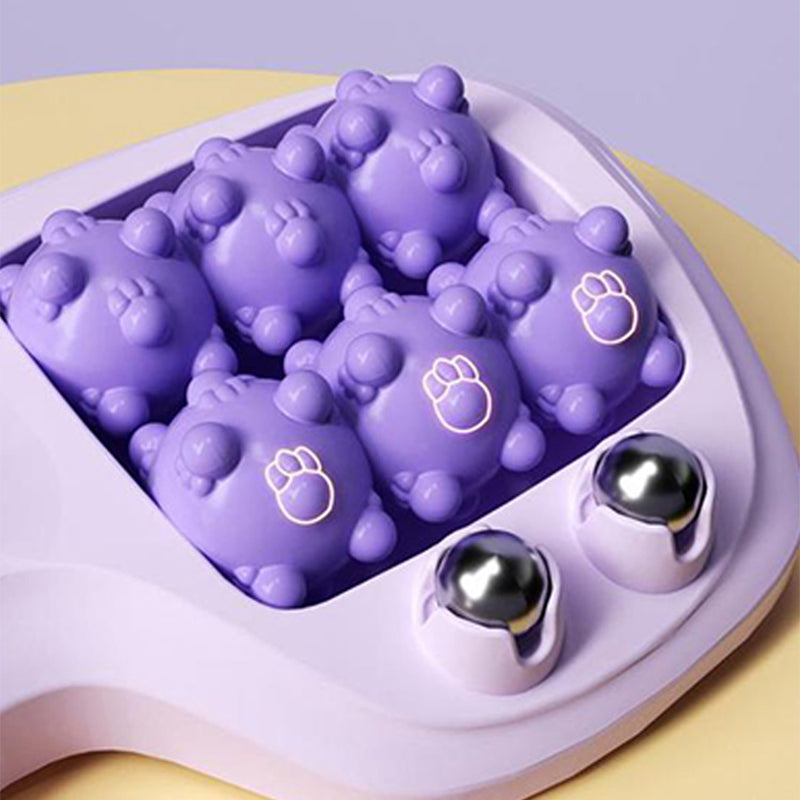 💜🦶 Nešiojamas dvigubas pėdų masažuoklis – atsipalaidavimas bet kur ir bet kada-LT