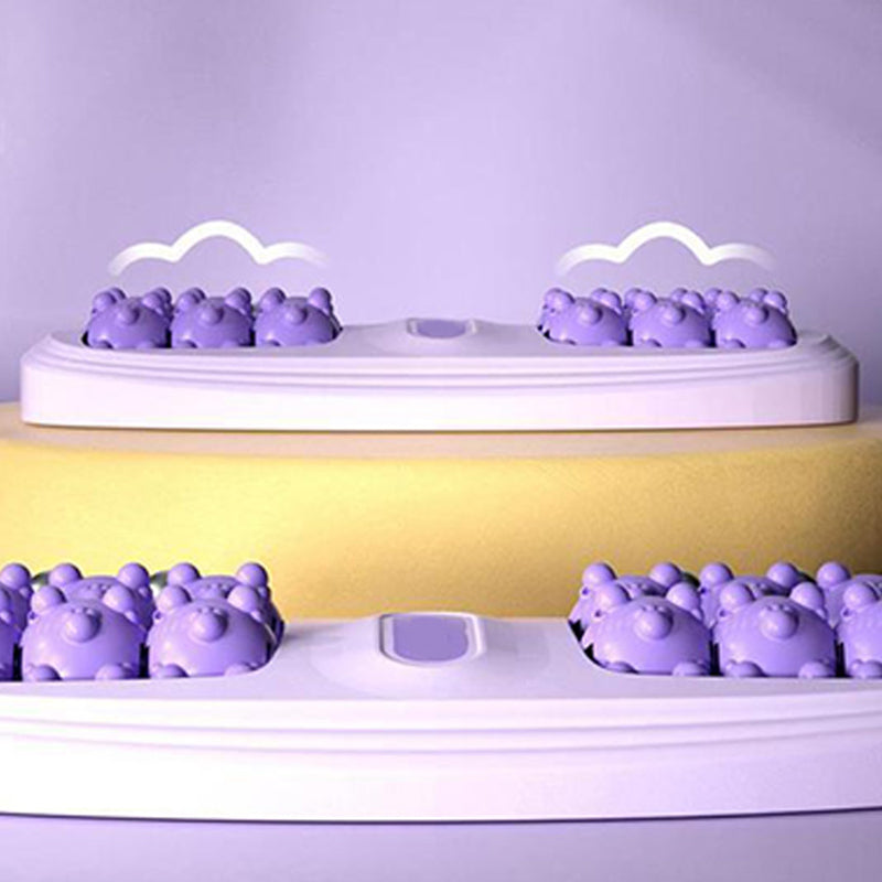 💜🦶 Nešiojamas dvigubas pėdų masažuoklis – atsipalaidavimas bet kur ir bet kada-LT