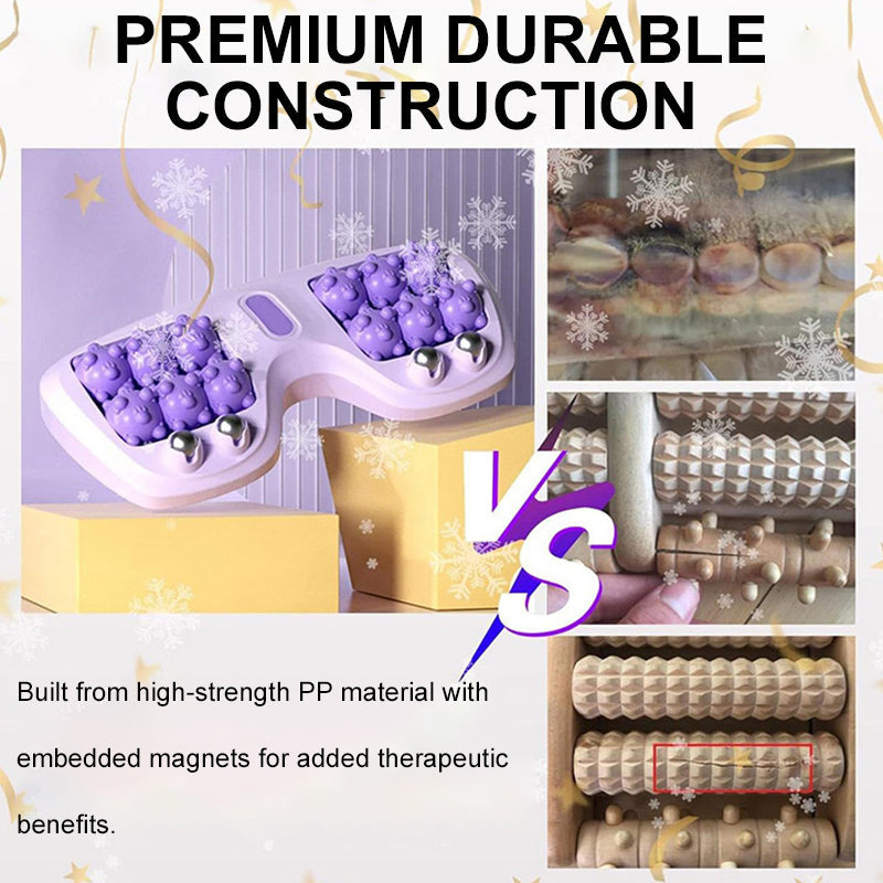 💜🦶 Nešiojamas dvigubas pėdų masažuoklis – atsipalaidavimas bet kur ir bet kada-LT