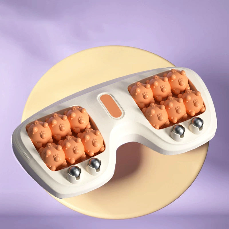 💜🦶 Nešiojamas dvigubas pėdų masažuoklis – atsipalaidavimas bet kur ir bet kada-LT