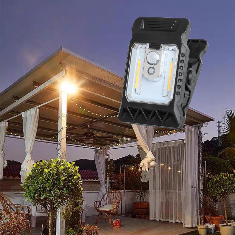 💡 Zewnętrzna lampa solarna z klipsem i czujnikiem ruchu 🔥Kup 2 sztuki, a 1 dostaniesz gratis