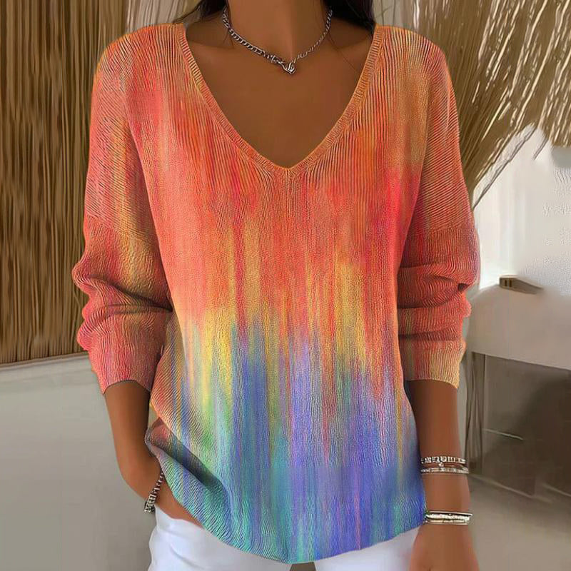 Megztas džemperis ilgomis rankovėmis-LT