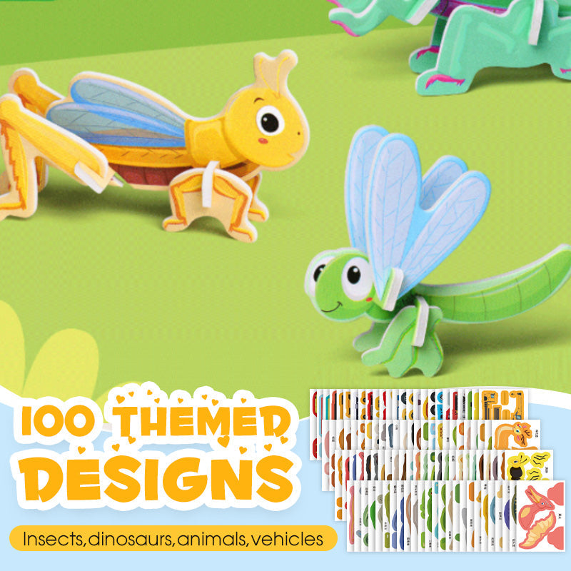 🎨3D edukaciniai galvosūkiai vaikams-LT