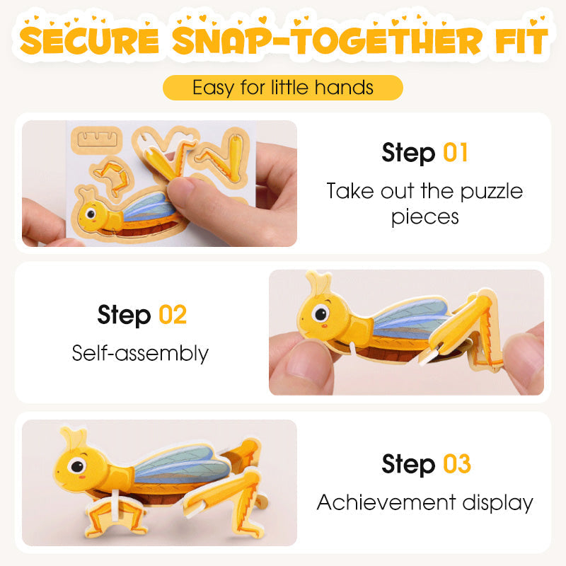 🎨3D edukaciniai galvosūkiai vaikams-LT