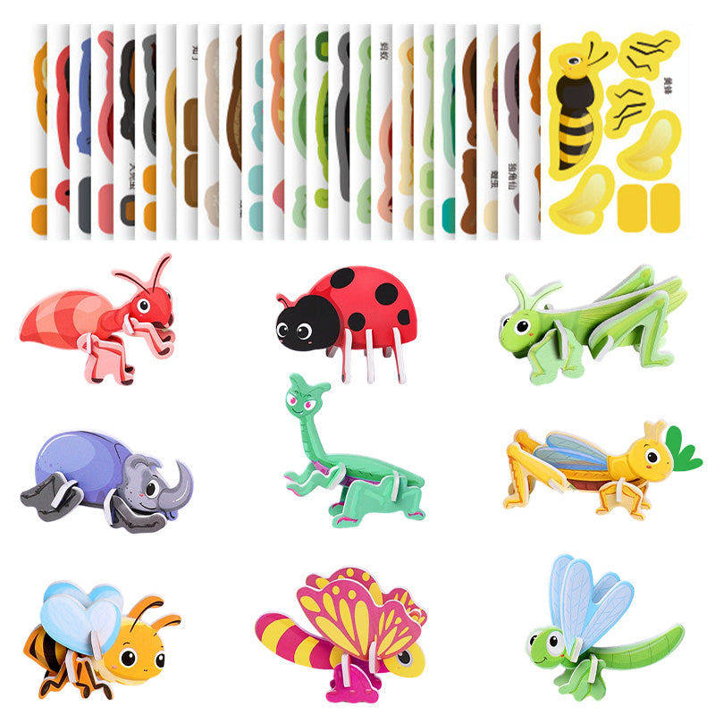 🎨3D edukaciniai galvosūkiai vaikams-LT