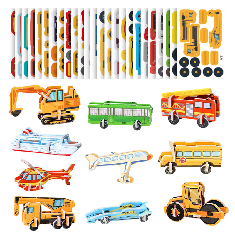 🎨3D edukaciniai galvosūkiai vaikams-LT