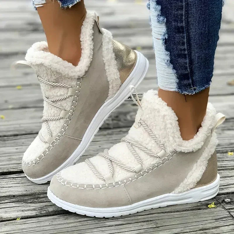 Moteriški laisvalaikio stiliaus ir patogūs aulinukai iki blauzdų vidurio-LT