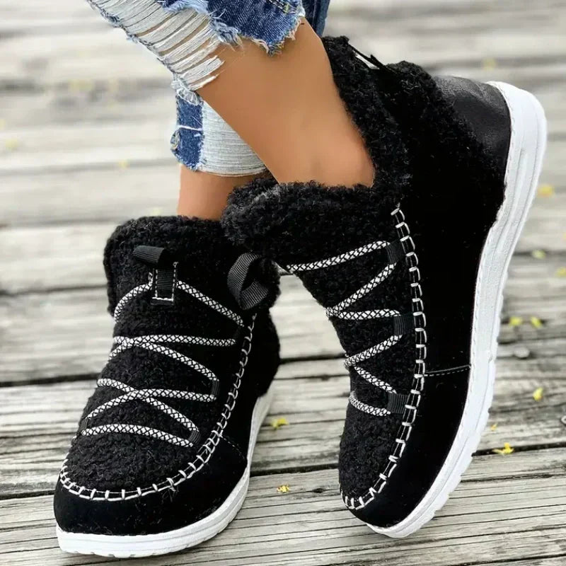 Moteriški laisvalaikio stiliaus ir patogūs aulinukai iki blauzdų vidurio-LT