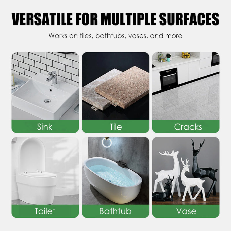 Galingas porceliano remonto rinkinys – dvigubas tūbelė-LT