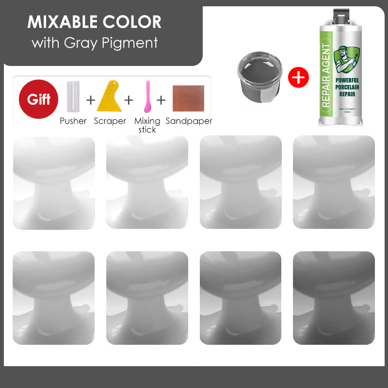 Galingas porceliano remonto rinkinys – dvigubas tūbelė-LT