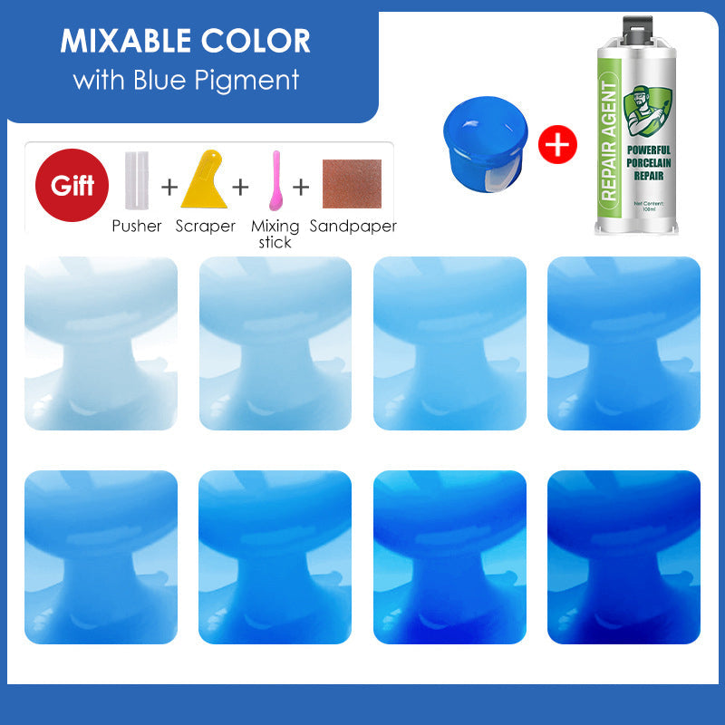 Galingas porceliano remonto rinkinys – dvigubas tūbelė-LT