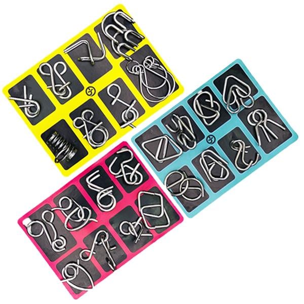 🔥Edukaciniai intelektualiniai žaislai Intelekto atpažinimo žaislai, metalinės dėlionės-LT